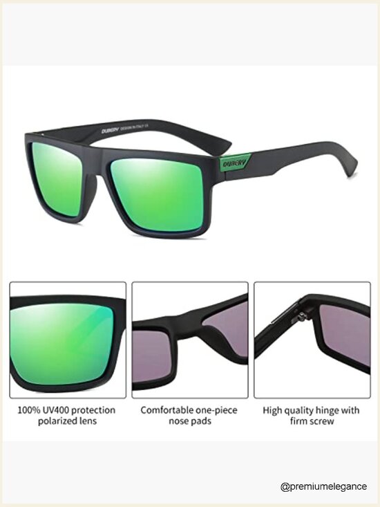 Retro Polarized Square Sunglasses UV400 Classic Vintage Sun Glasses main image 4